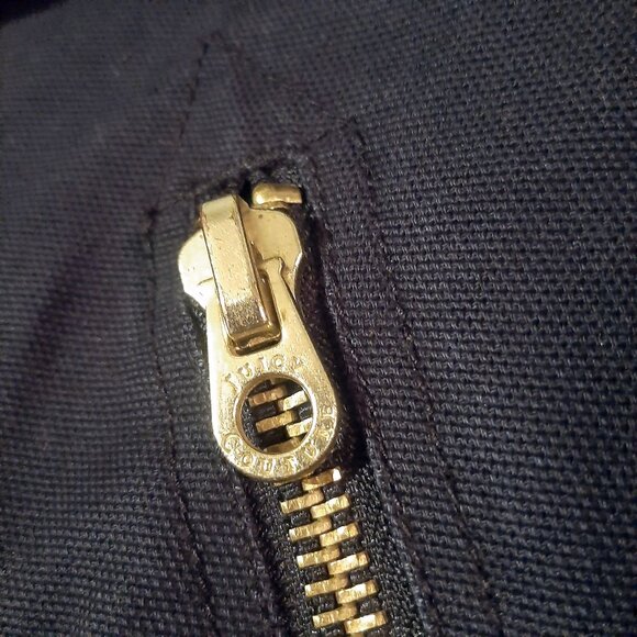 Juicy Couture womens xsmall jacket black denim gold zip up buttons L.A. Y2k xs - Picture 5 of 12